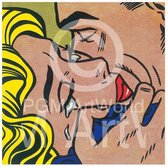 Kunstdruk Roy Lichtenstein - Kiss V 35,5x28cm