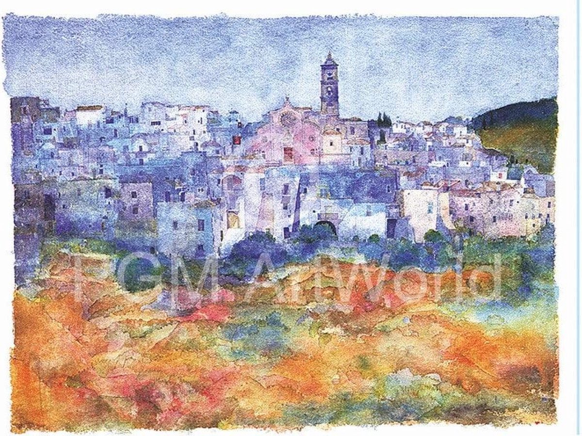 PGM Kunstdruk Ralf Westphal - Miglionico / Basilicata 100x70cm Divers