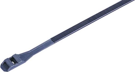 TRU COMPONENTS 1592900 TC-DLR360BK203 Attache de câble 360 ​​mm 9 mm Zwart À double tête, stable aux UV 100 pièce(s)