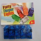 Party - Vinger - Lampjes - LED 5 stuks - Feest - Vingerlampjes - Vingerlichtjes - met werkende lampjes - BLAUW