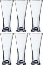 18x Stuks pilsner bierglazen voor witbier/rosebier 330 ml - Bierglazen - Pilsnerglas