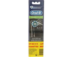 Oral-B Opzetborstels CrossAction Zwart 4 stuks