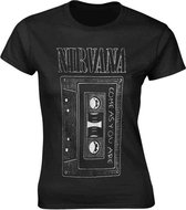 Nirvana Dames Tshirt -2XL- As You Are Tape Zwart