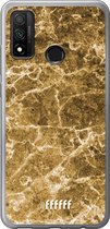 Huawei P Smart (2020) Hoesje Transparant TPU Case - Gold Marble #ffffff