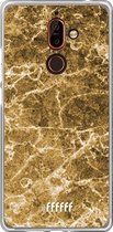 Nokia 7 Plus Hoesje Transparant TPU Case - Gold Marble #ffffff