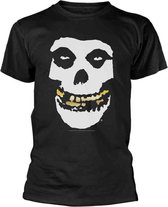 Misfits Heren Tshirt -XL- Gold Teeth Zwart
