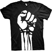 Rage Against The Machine Heren Tshirt -S- Large Fist Jumbo Print Zwart