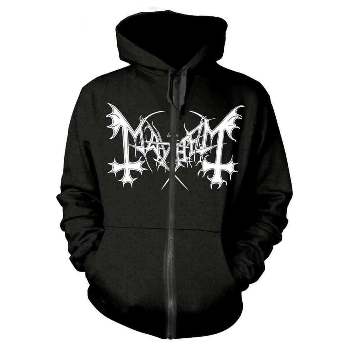 Mayhem Vest met capuchon -XL- De Mysteriis Dom Sathanas Zwart