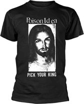 Poison Idea Heren Tshirt -M- Pick Your King Zwart