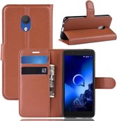 Alcatel 1C (2019) Hoesje - Book Case - Bruin