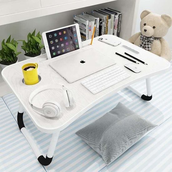 Laptop tafel met tablet houder | Inklapbaar tafel | Bank/Bed tafel |  Ontbijt in bed... | bol.com