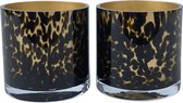 Celtic gold cheetah Ø9 x H9 cm-2 stuks