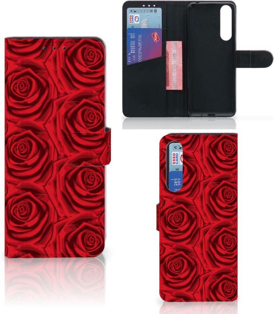Boekhoesje voor Sony Xperia 1 II Hoesje Red Roses