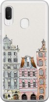 Samsung Galaxy A20e hoesje siliconen - Grachtenpandjes - Soft Case Telefoonhoesje - Amsterdam - Multi