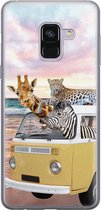 Samsung A8 2018 hoesje - Wanderlust | Samsung Galaxy A8 2018 hoesje | Siliconen TPU hoesje | Backcover Transparant