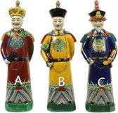 Set fait à la main de statues en porcelaine d'empereurs chinois d' Fine Asianliving / 3