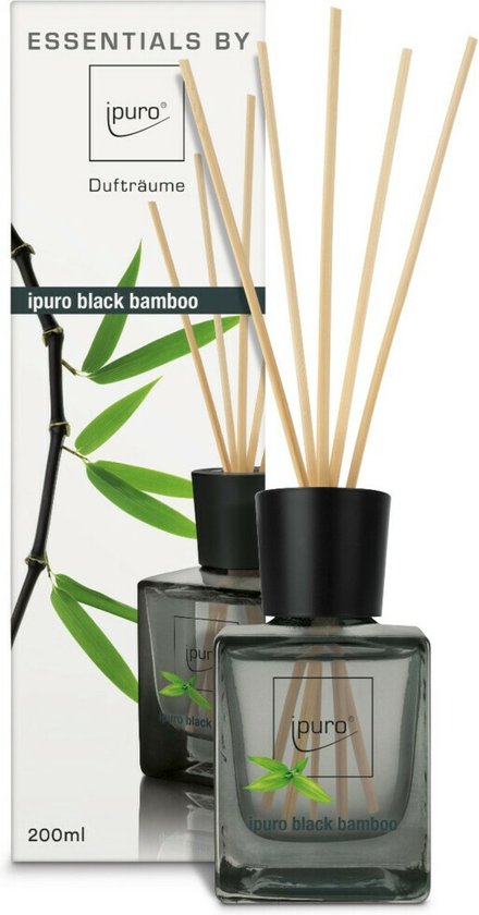 Ipuro Black Bamboo Geurstokjes 200 ml
