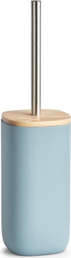 weerstand onduidelijk Tropisch Toiletborstels met blauwe houten houder 37,5 cm - Zeller - Huishouding -...  | bol.com