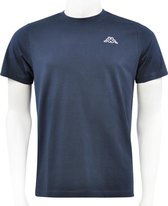 Kappa - Logo Cafers Tee - T-Shirt Heren - M - Blauw