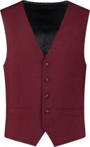 GENTS | Gilet Heren | Viscose |  linnenlook rood 0031 Maat 52