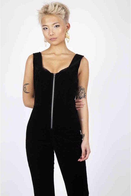 Jawbreaker Jumpsuit Cord Progression Flare Zwart