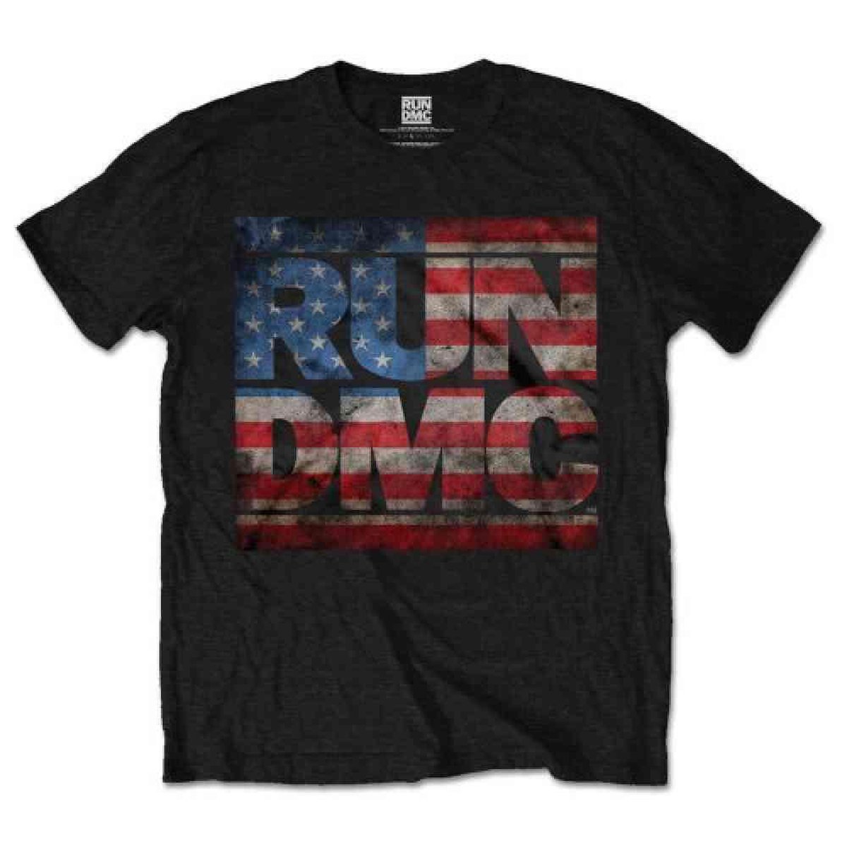 Run DMC - Americana Logo Heren T-shirt - XL - Zwart