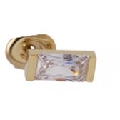 Twice As Nice Ring in edelstaal, baguette, kristal  60