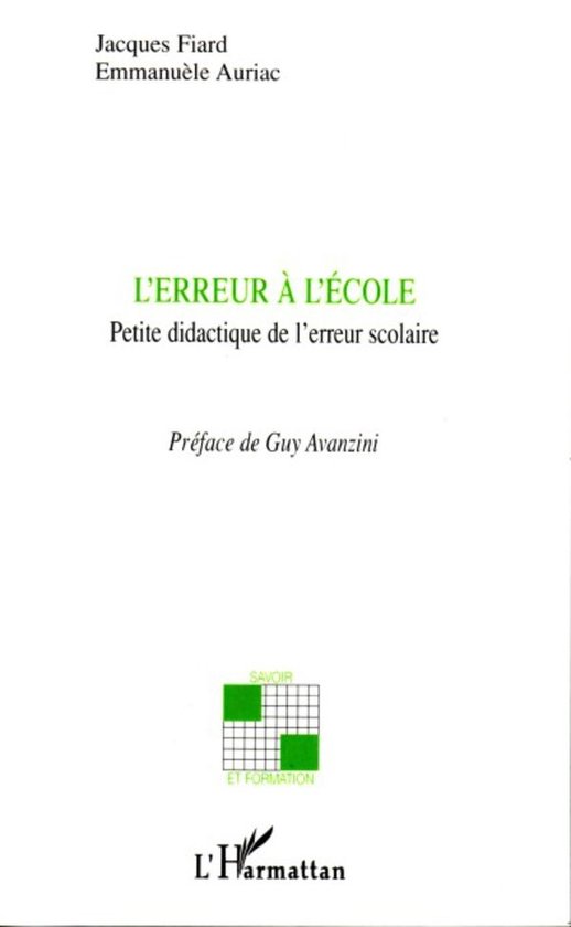 L'erreur à l'école - cover