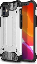 Apple iPhone 12 Mini Hoesje Shock Proof Hybride Back Cover Zilver