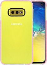 Armor TPU Hoesje voor Samsung Galaxy S10e Transparant / Roze