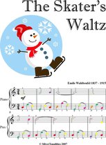Skater's Waltz Easiest Piano Sheet Music with Colored Notes
