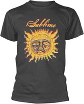 Sublime Heren Tshirt -2XL- Yellow Sun Grijs