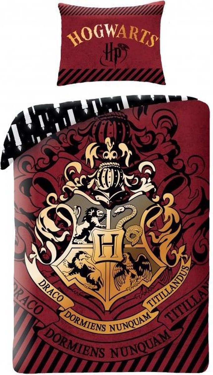 Harry Potter Dekbedovertrek Wizardry - Eenpersoons - 140 x 200 cm - Katoen - Harry Potter