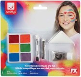Smiffys Kostuum Makeup Kit Kids Rainbow Multicolours