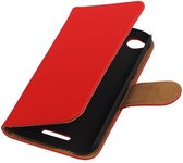 Wicked Narwal | bookstyle / book case/ wallet case Hoes voor HTC Desire 320 Rood