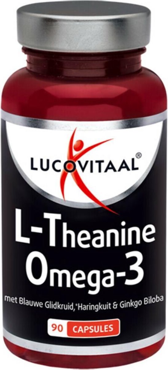 3x Lucovitaal Ltheanine Omega 3 90 capsules