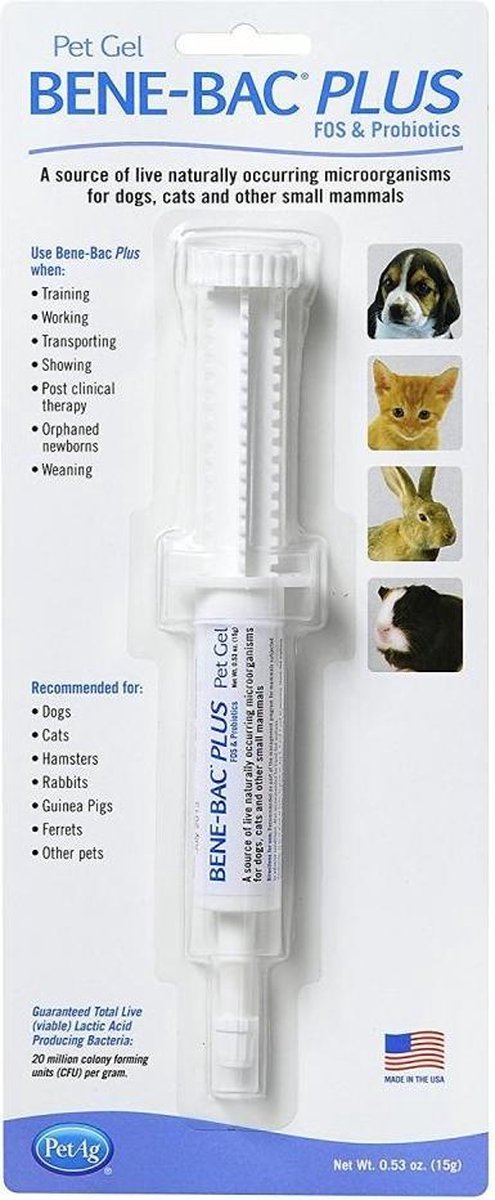 Bene-Bac Plus Pet - Gel tube 15 g (Pro Pack) - Bene Bac