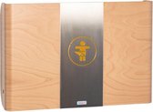 Wandverschoontafel van hout in de kleur beuken met een middendeel van metaal KAWAQ by Timkid