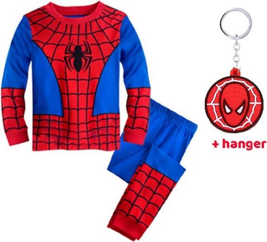 Ontevreden weer sarcoom Spiderman Verkleedpak Rood - maat 122/128 - Verkleedkleren Jongen / meisje  + Gratis Hanger | bol.com