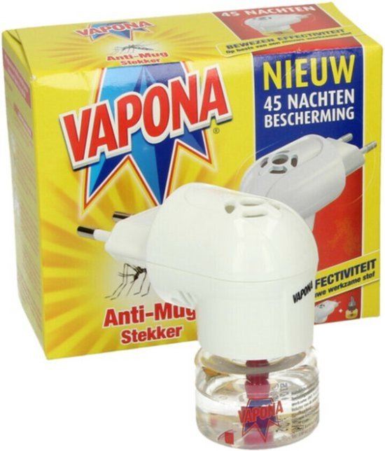 VAPONA Insecten Bestrijding - Anti Mug Muggenstekker - Voordeelverpakking -  Extra... | bol.com