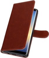 Wicked Narwal | Samsung Galaxy Note 8 Portemonnee hoesje booktype wallet case Bruin