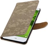 Wicked Narwal | Lace bookstyle / book case/ wallet case Hoes voor Huawei Nova 2 Goud