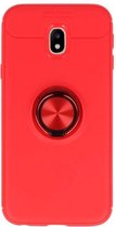 Wicked Narwal | Softcase voor Samsung Galaxy J3 2017 Hoesje met Ring Houder Rood