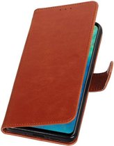 Wicked Narwal | Premium bookstyle / book case/ wallet case voor Huawei Mate 20 Bruin