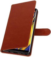 Wicked Narwal | Premium bookstyle / book case/ wallet case voor Samsung Samsung Galaxy Note 9 Bruin