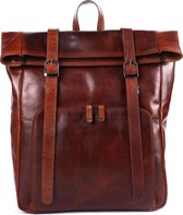 Genicci Laptoprugzak Jason Leer - cognac