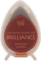 Inktkussen Brilliance Dew drops Crimson Copper (1 st)