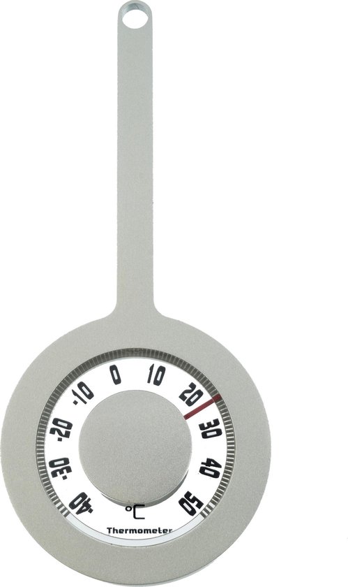ronde thermometer grijs van aluminium x 16 zuignap... | bol.com