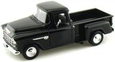 Maquette voiture Chevrolet Stepside 5100 1955 noir 22 x 8 x 6 cm - Échelle 1:24 - Voiture jouet - Voiture miniature