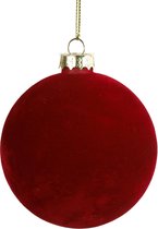 Decostar Decostar Kerstbal Yana 10 Cm Rood